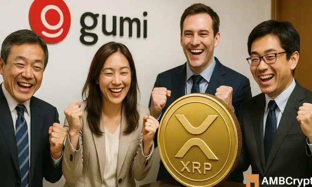 日本游戏公司 Gumi 押注 1700 万美元 XRP，跳过以太坊：原因如下