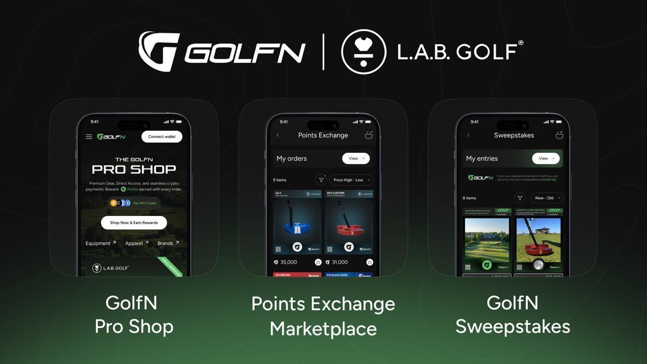 GolfN 宣布与 L.A.B. Golf 合作，提供独家奖励和抽奖体验