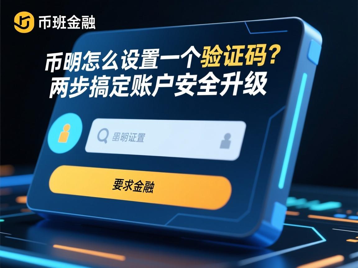 币安怎么设置一个验证码？两步搞定账户安全升级