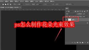 ps如何制作花朵光束效果