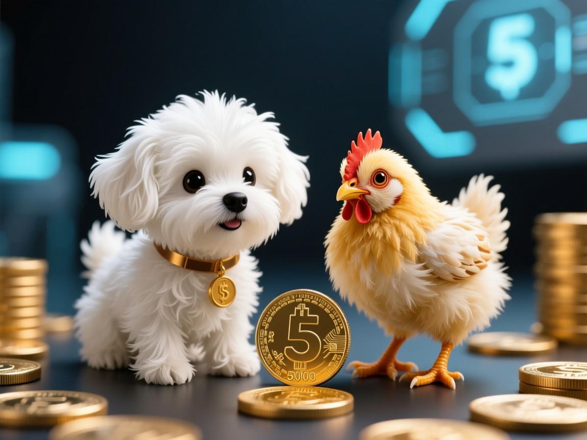 小白与小鸡毛的500狗狗币