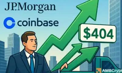 摩根大通上调 Coinbase 评级，导致其股价飙升 9.8%
