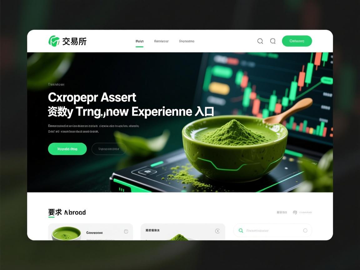 抹茶交易所页面，数字资产交易的新体验入口