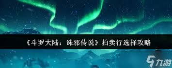斗罗大陆诛邪传说如何挑选拍卖行