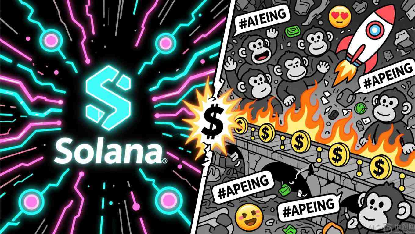 Apeing ($APEING) 会成为下一个 Solana 吗 波动剧烈的加密货币市场中，时机、白名单准入和不对称收益至关重要。