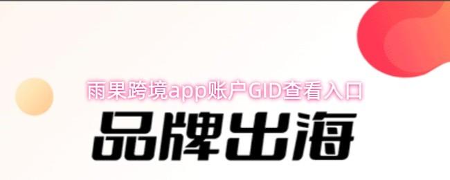 雨果跨境app账户GID查看入口