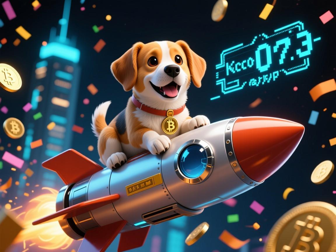 狗狗币坐火箭表情，加密狂欢的密码与暗语