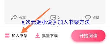 次元姬小说如何添加书架