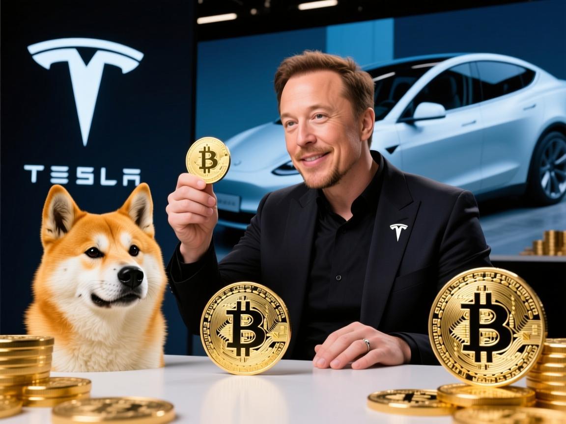 特斯拉与狗狗币的联动堪称加密货币史上最富戏剧性的企业级玩梗案例。其推广并非传统营销，而是通过马斯克个人影响力与公司场景的双线操作，将狗狗币从迷因币推向主流视野，具体路径可拆解为三重维度