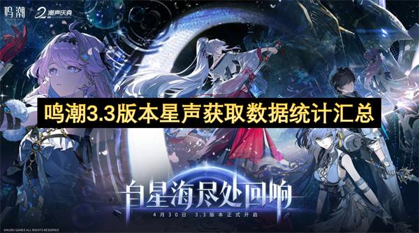 鸣潮3.3版本星声获取数据统计汇总