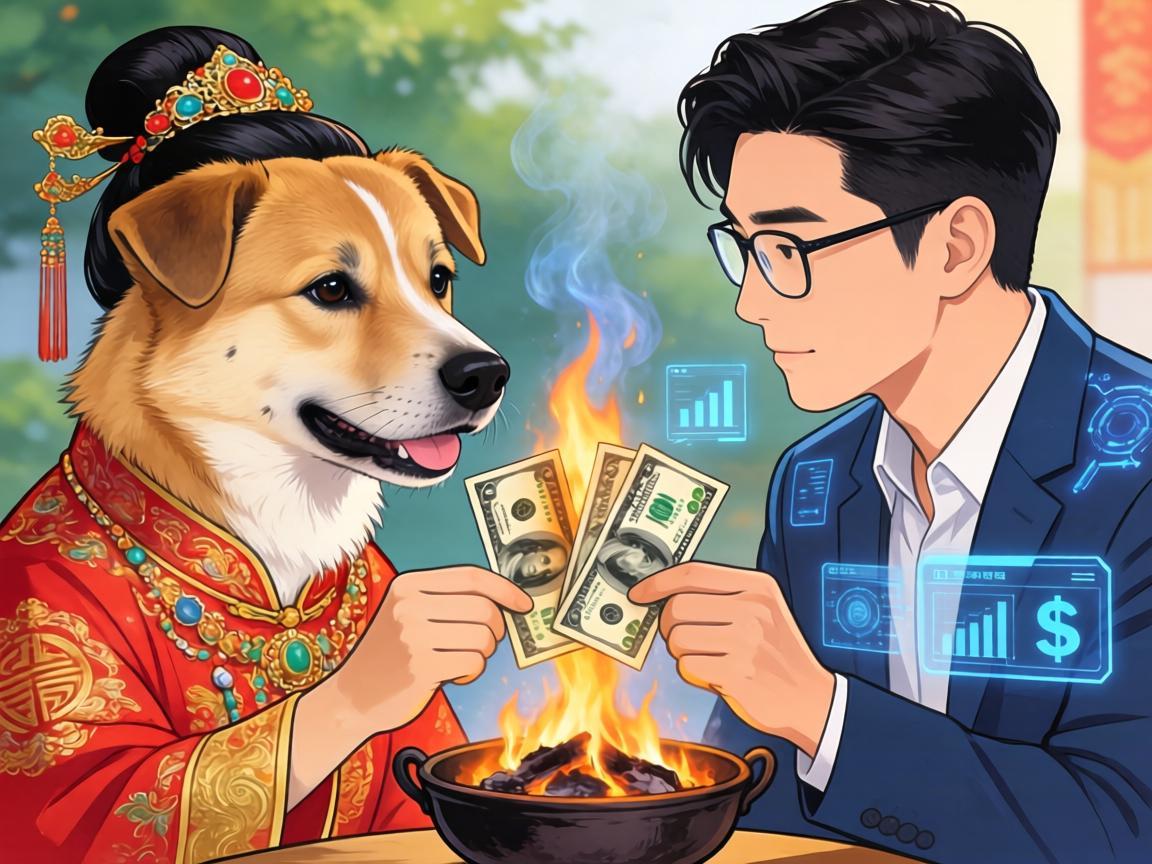 给狗狗烧冥币，传统习俗与现代情感的交织