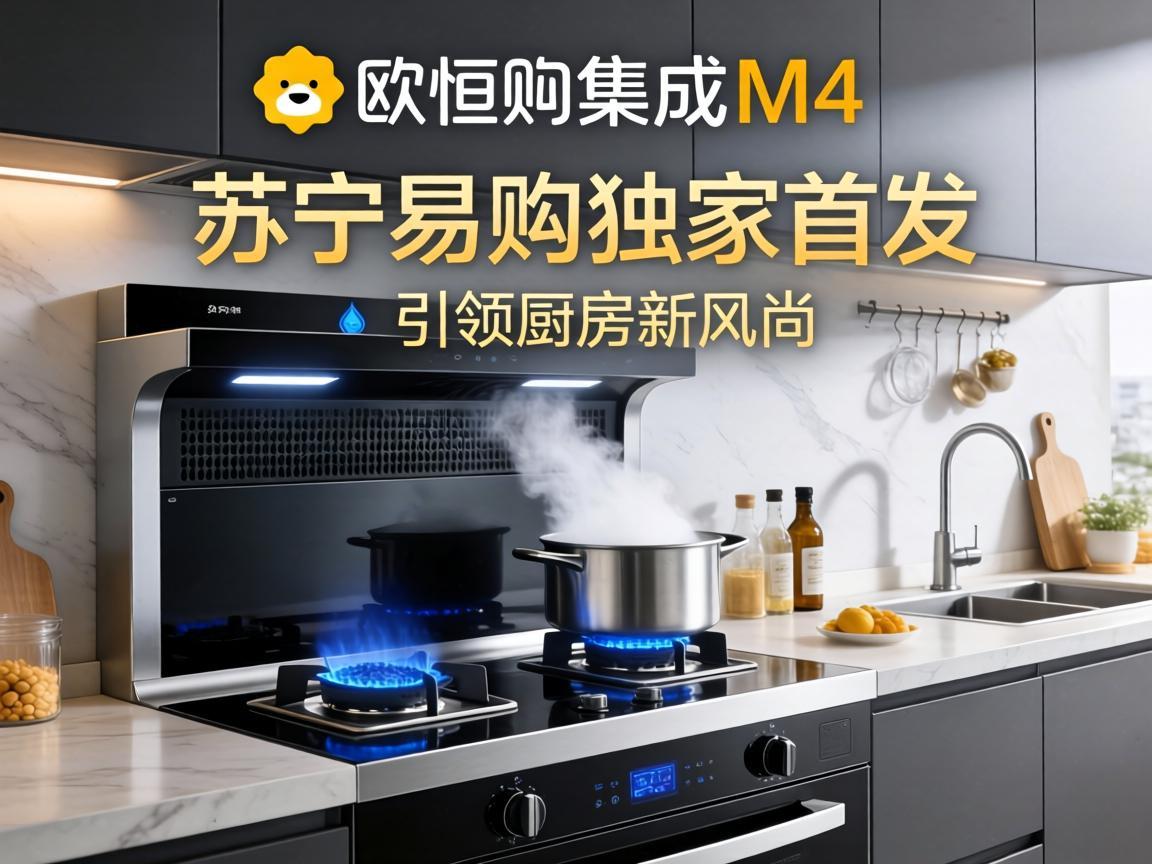 欧恒集成灶M4，苏宁易购独家首发，引领厨房新风尚
