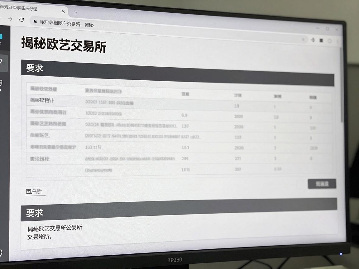 揭秘欧艺交易所账户截图的奥秘