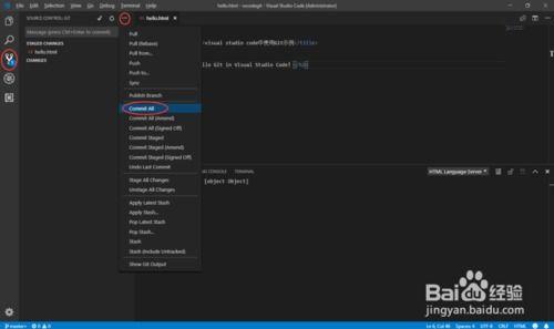 Visual Studio Code如何添加本地GIT储存库并克隆