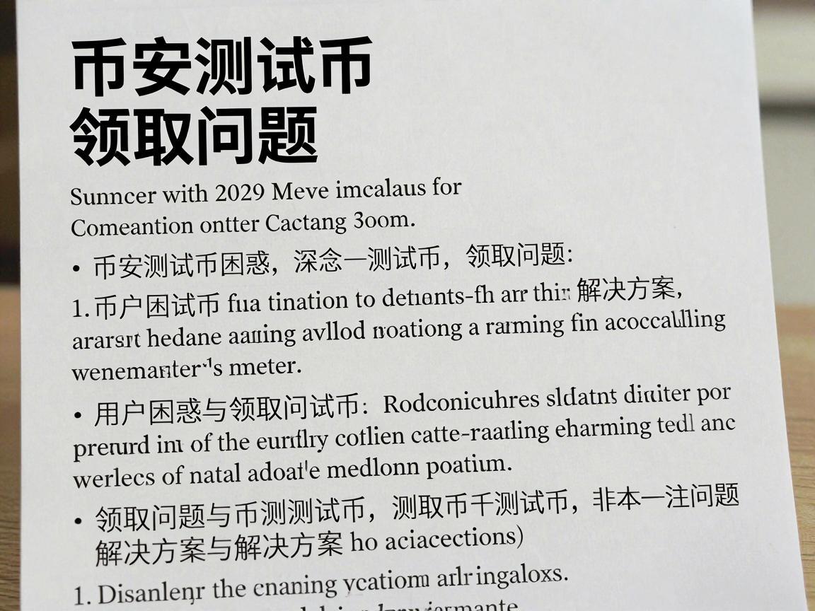 币安测试币领取问题,用户困惑与解决方案探讨