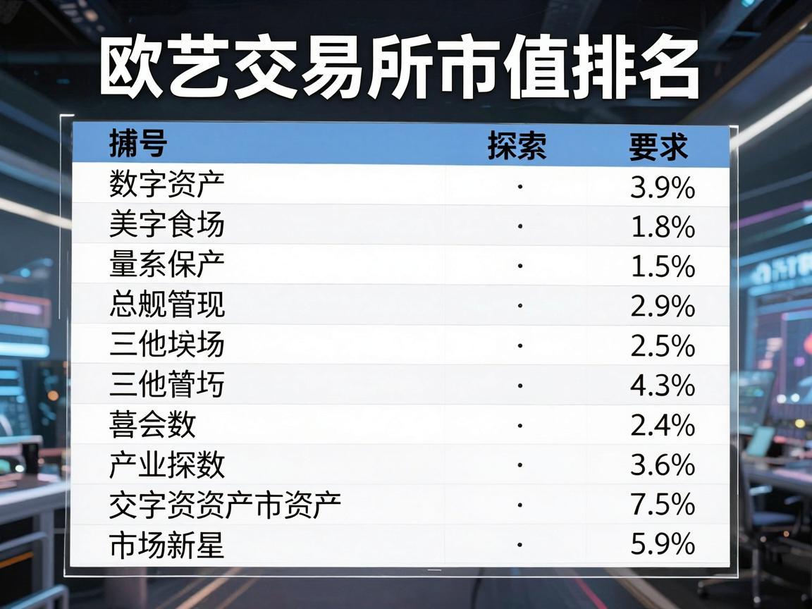 欧艺交易所市值排名,探索数字资产市场的新星