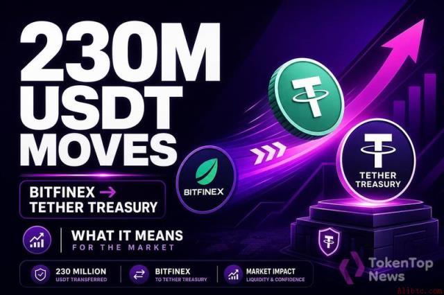 2.3亿USDT从Bitfinex转至Tether金库：这意味着什么