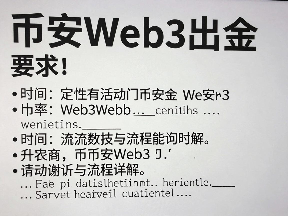 币安Web3出金,时间与流程详解