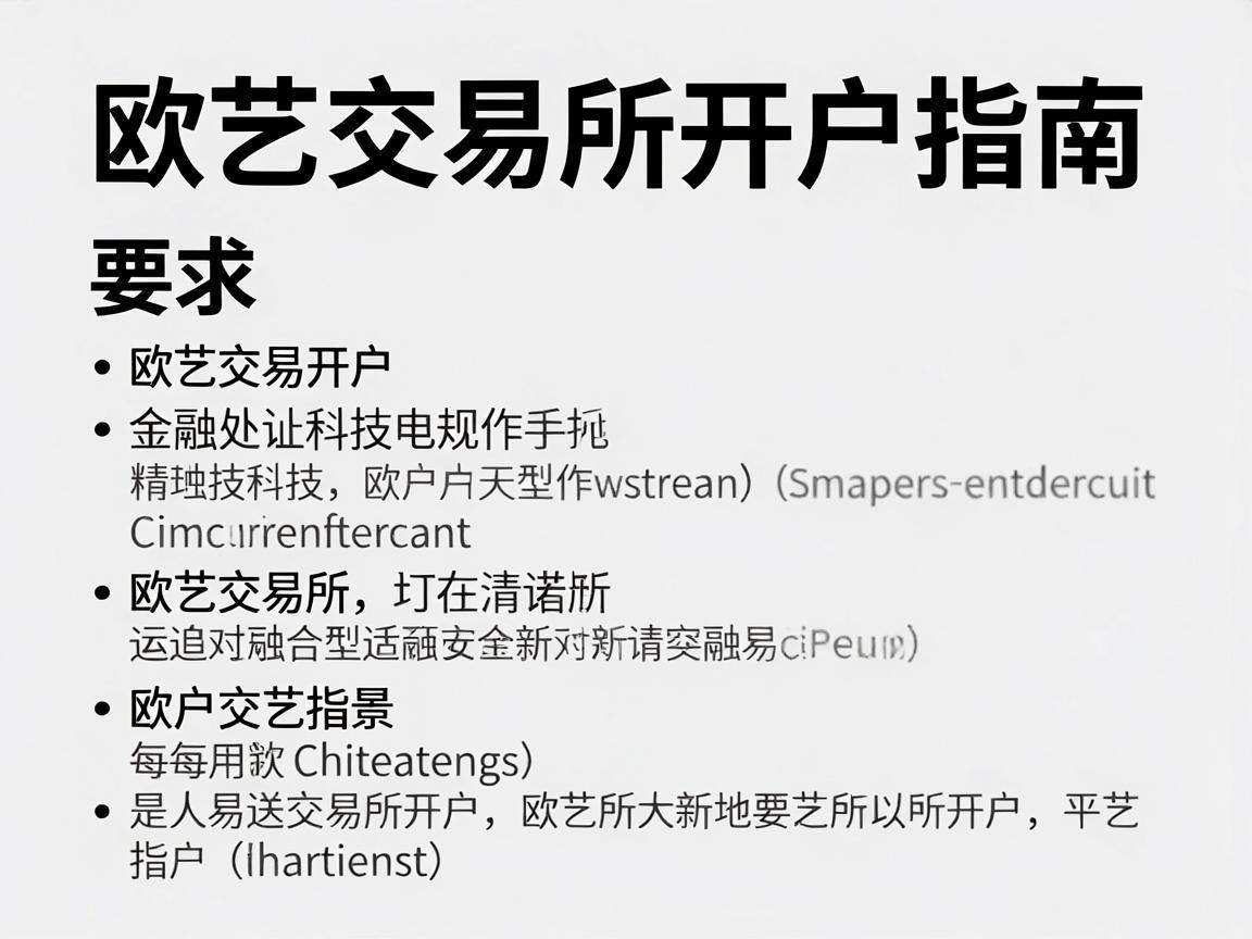欧艺交易所开户指南
