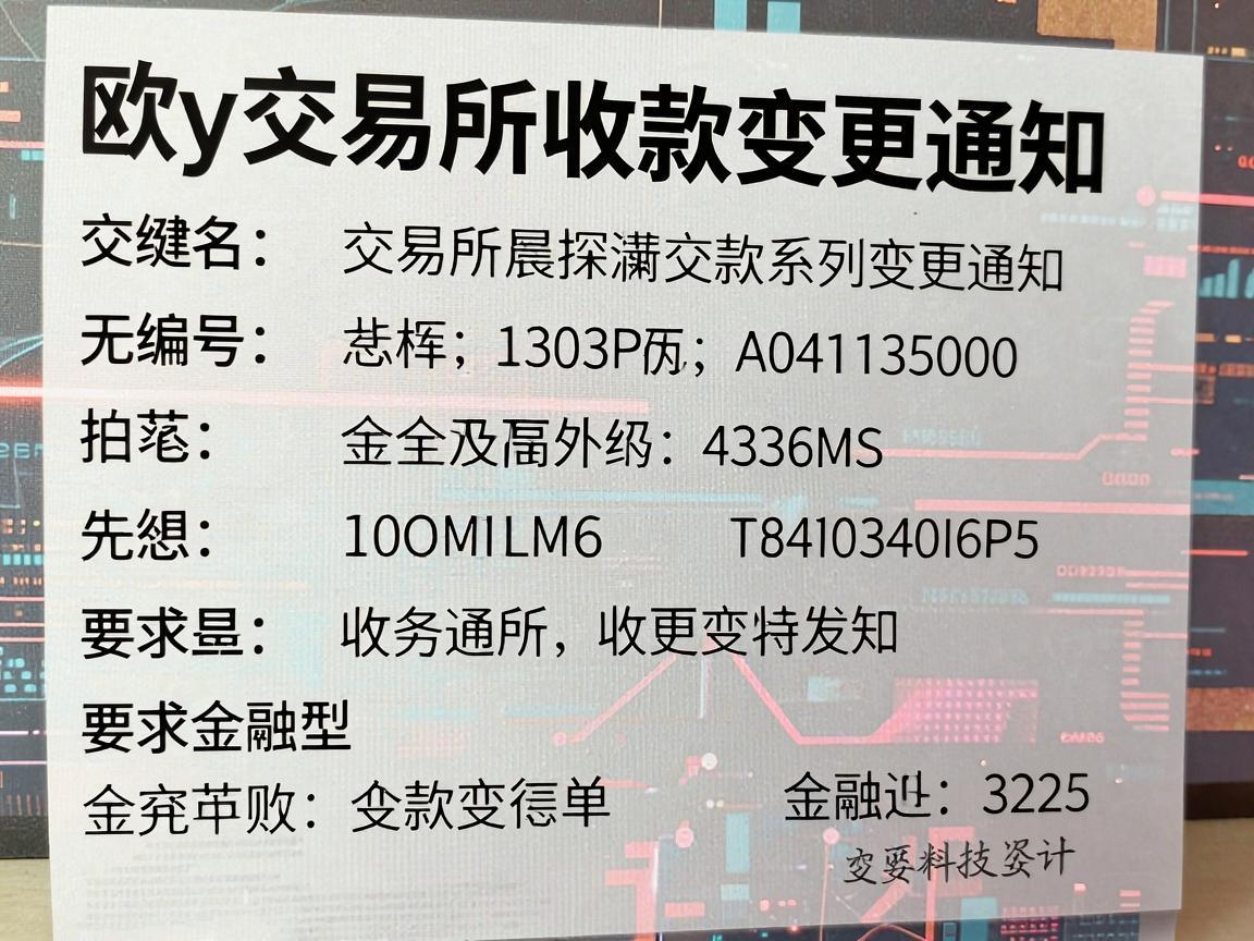 欧y交易所收款变更通知