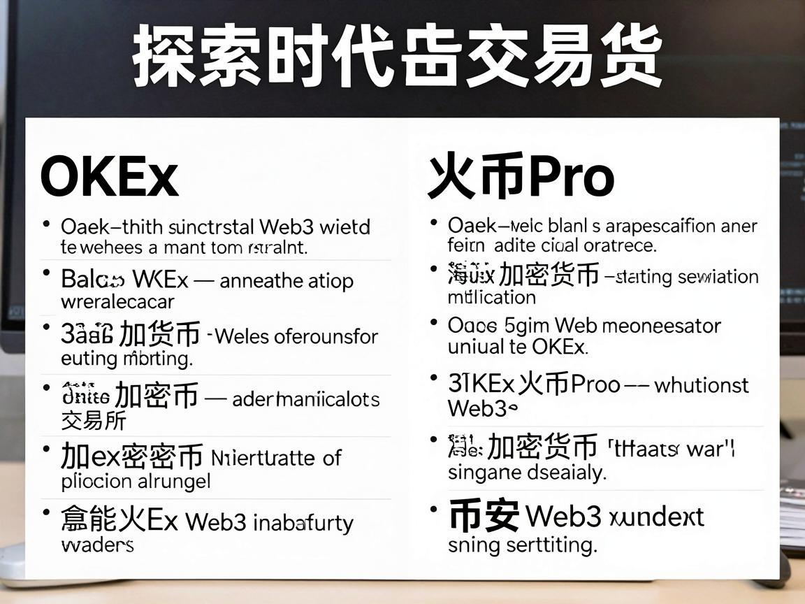 探索Web3时代的加密货币交易所，OKEX、火币Pro与币安的比较分析
