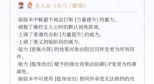 碧蓝Relink无尽黄昏 角色平衡性调整一览