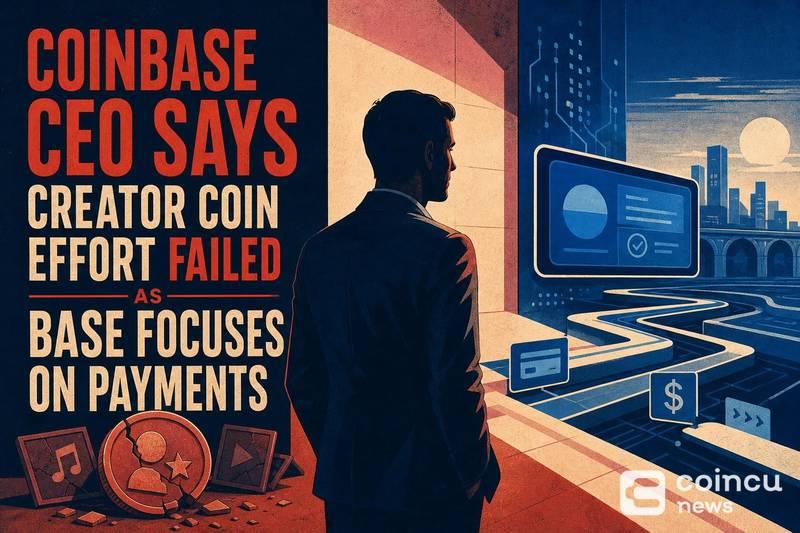 Coinbase CEO承认创作者币失败，Base转向交易支付生态，欧易官网下载快速注册