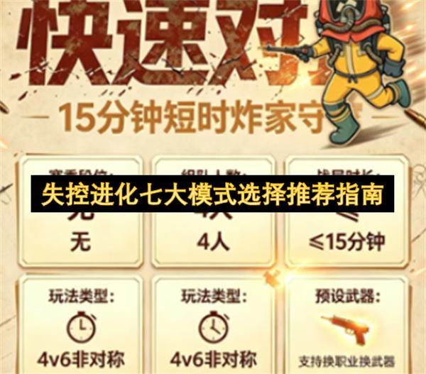 失控进化七大模式选择推荐指南