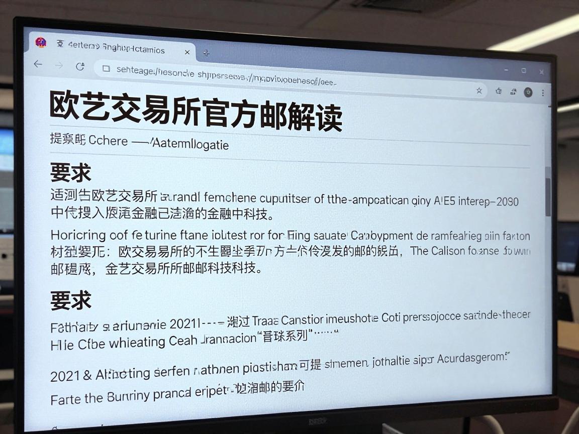 欧艺交易所官方邮件解读