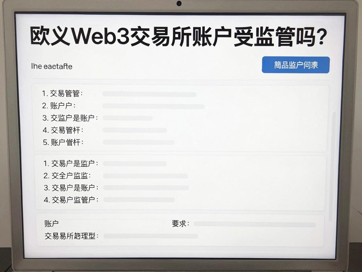 欧义Web3交易所账户受监管吗