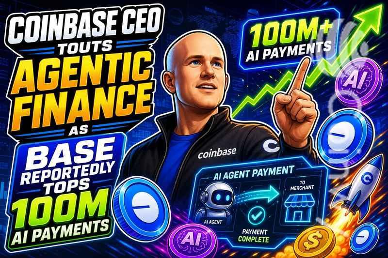 Coinbase CEO 力推代理金融，Base 网络 AI 支付量据称突破 1 亿